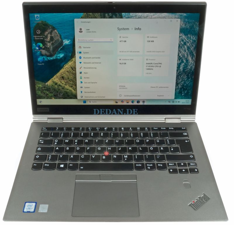 LENOVO Thinkpad X1 YOGA 3 Gen. i7 1,8 GHz 500 GB SSD 16 GB RAM LTE UHD Win. 11 LENOVO Thinkpad X1 YOGA 3 Gen. i7 1,8 GHz 500 GB SSD 16 GB RAM LTE UHD Win. 11