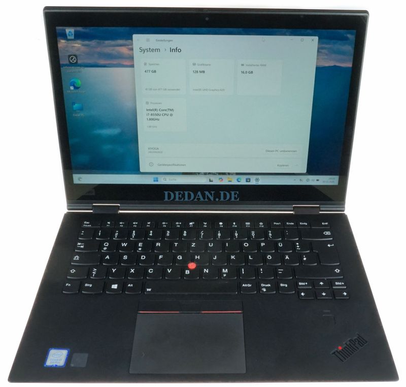 LENOVO Thinkpad X1 YOGA 3 Gen. i7 1,8 GHz 500 GB SSD 16 GB RAM LTE UHD Win. 11 LENOVO Thinkpad X1 YOGA 3 Gen. i7 1,8 GHz 500 GB SSD 16 GB RAM LTE UHD Win. 11