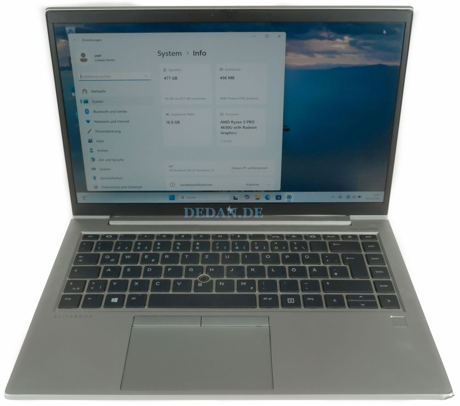 HP EliteBook 845 G7 | AMD Ryzen 5 Pro 4650U | 16GB RAM | 500GB SSD | Win 11 Pro HP EliteBook 845 G7 | AMD Ryzen 5 Pro 4650U | 16GB RAM | 500GB SSD | Win 11 Pro