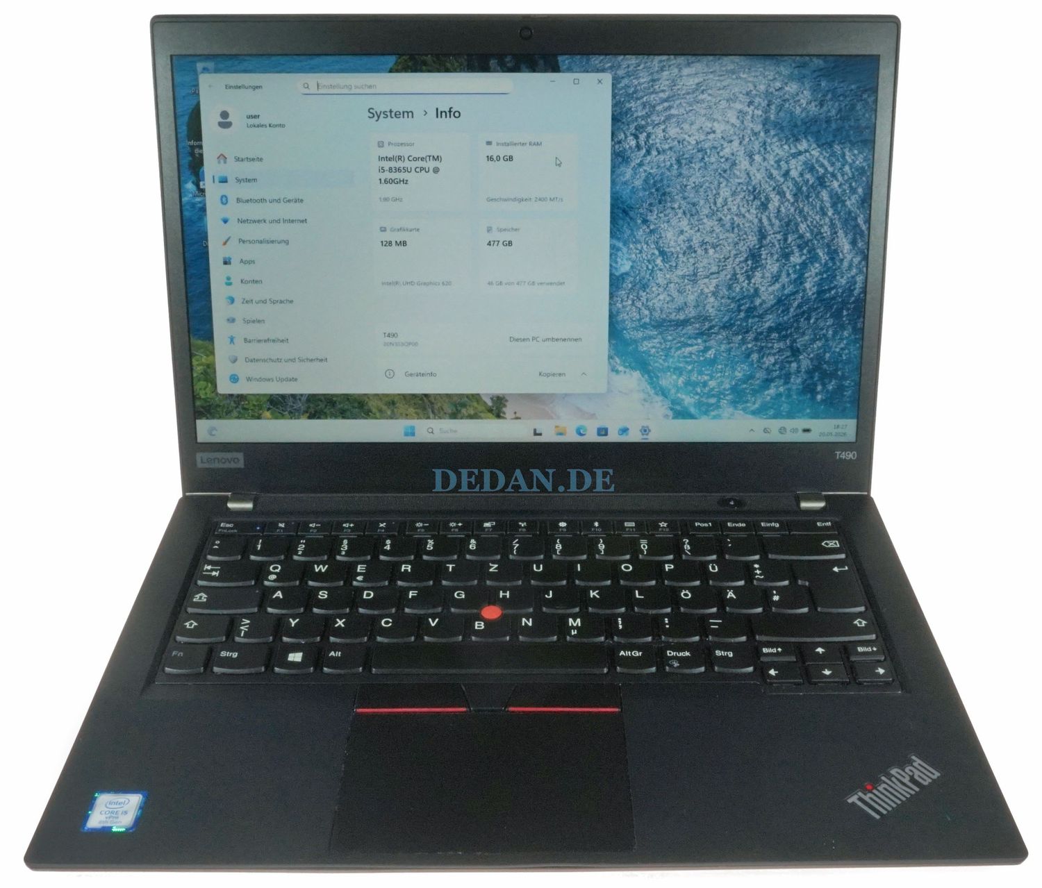 Lenovo ThinkPad T490 | Intel i5-8365U | 16GB RAM | 500GB SSD | Win 11 Pro Lenovo ThinkPad T490 | Intel i5-8365U | 16GB RAM | 500GB SSD | Win 11 Pro