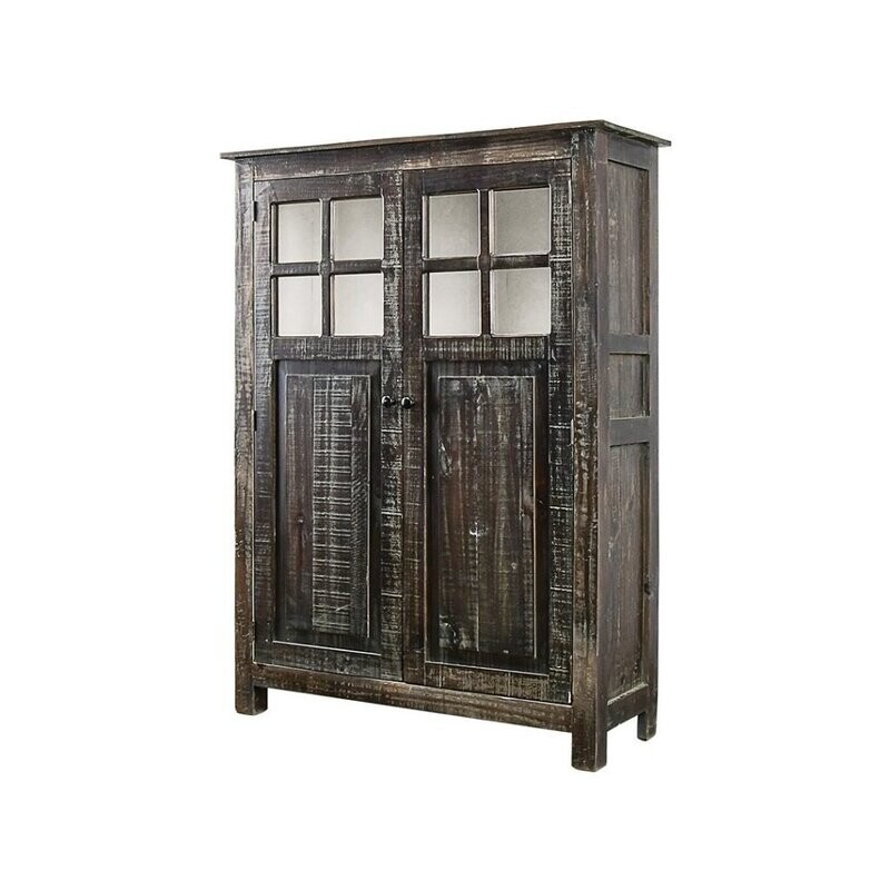 Display Cabinet Dark 42x15x57in