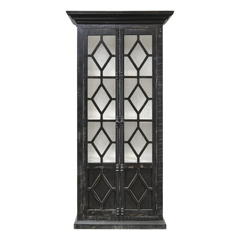 Carthage Cabinet - Black. 42x19x86.5