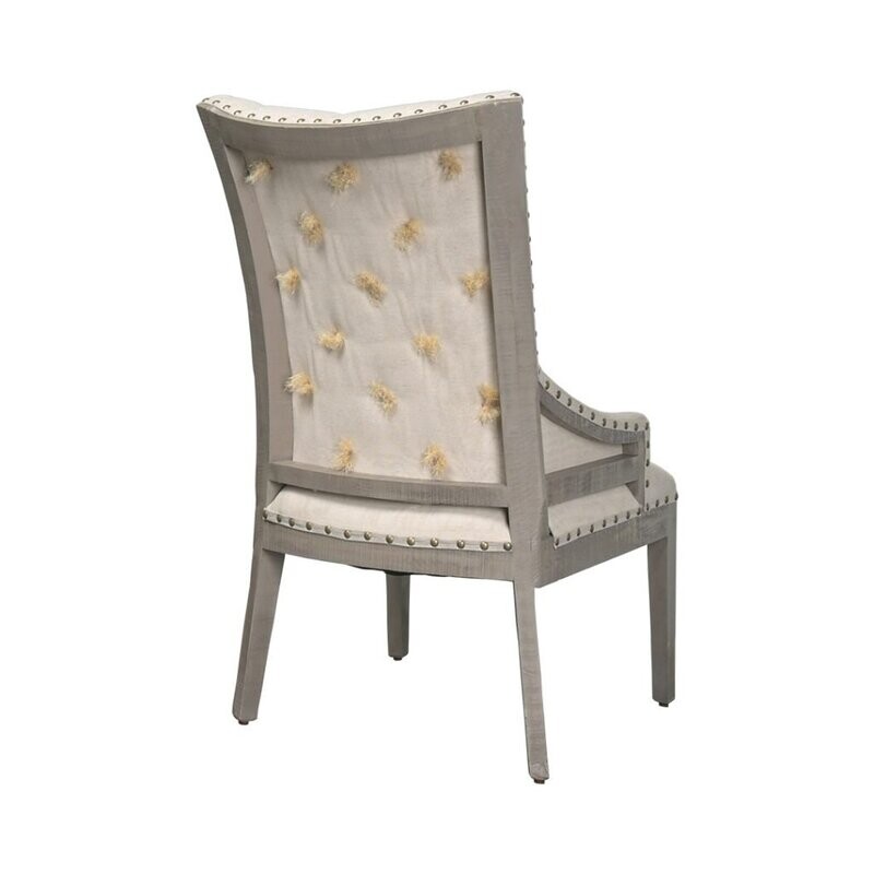 Addison Deconstructed Industrial Captain Chair - White