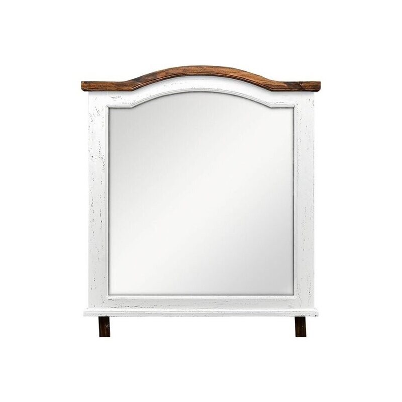 Madison Ave Mirror White 44x2x47