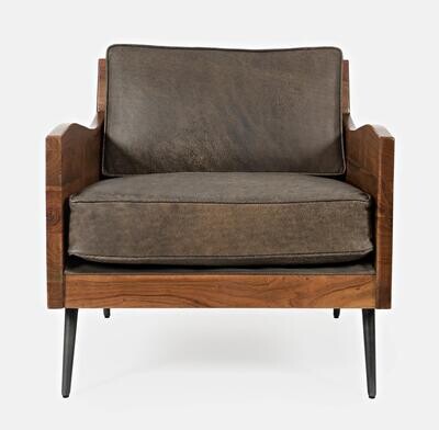 Jofran Karma Chairs Wood &amp; Leather W