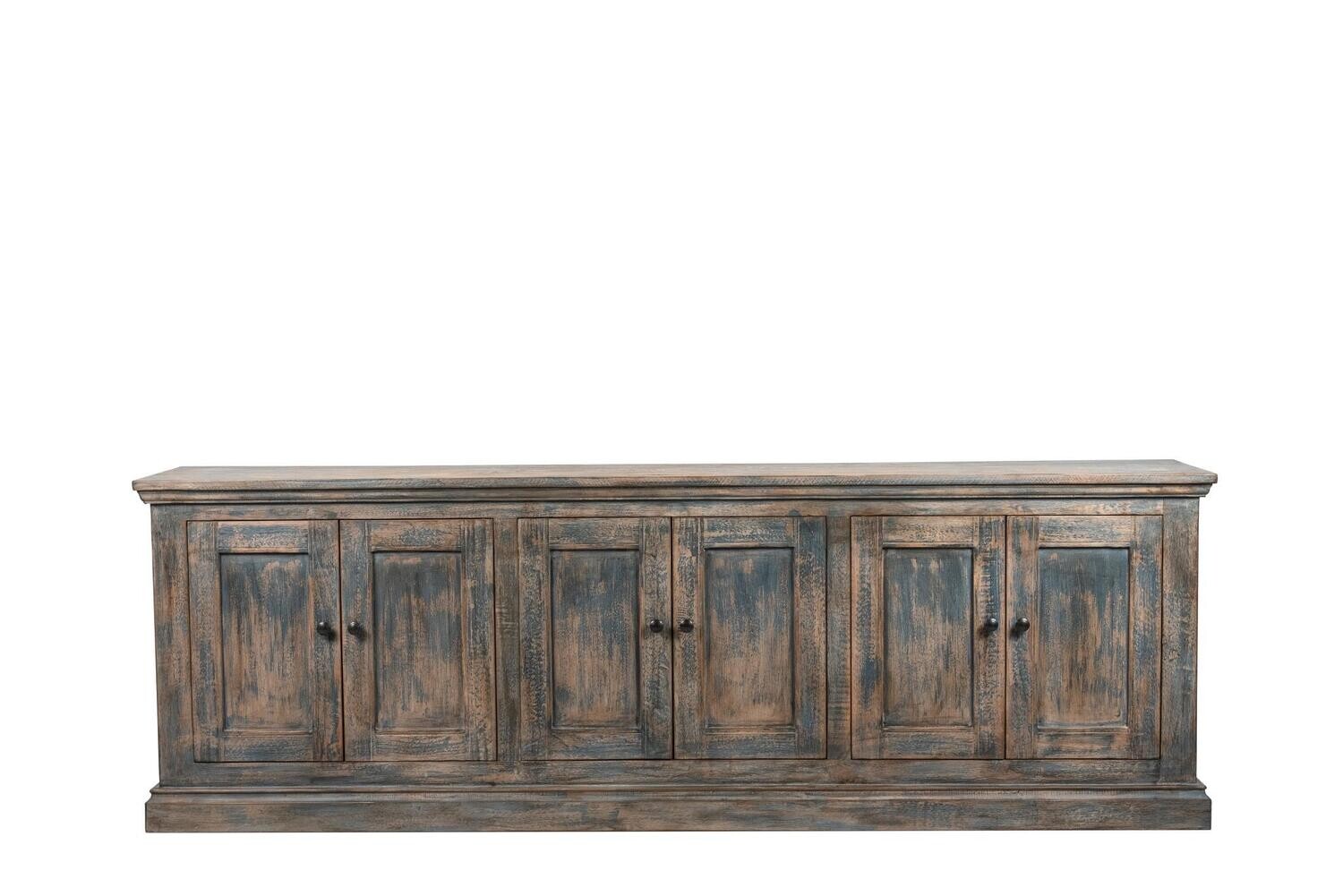 Mimi 6 Door Cabinet - Blue 106x17x35.5