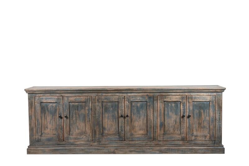 Mimi 6 Door Cabinet - Blue 106x17x35.5