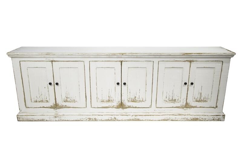 Mimi 6 Door Cabinet - White