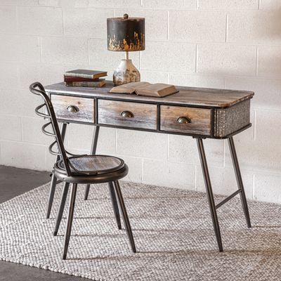 Industrial Style Desk &amp; Chair