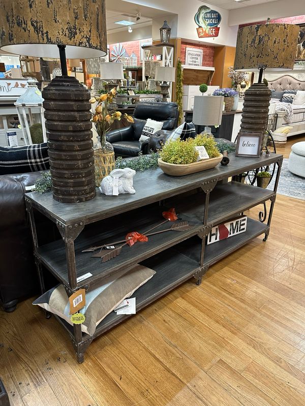 Industrial Sofa Table
