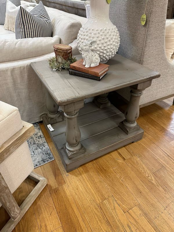 Ivan Four Pedestal End Table