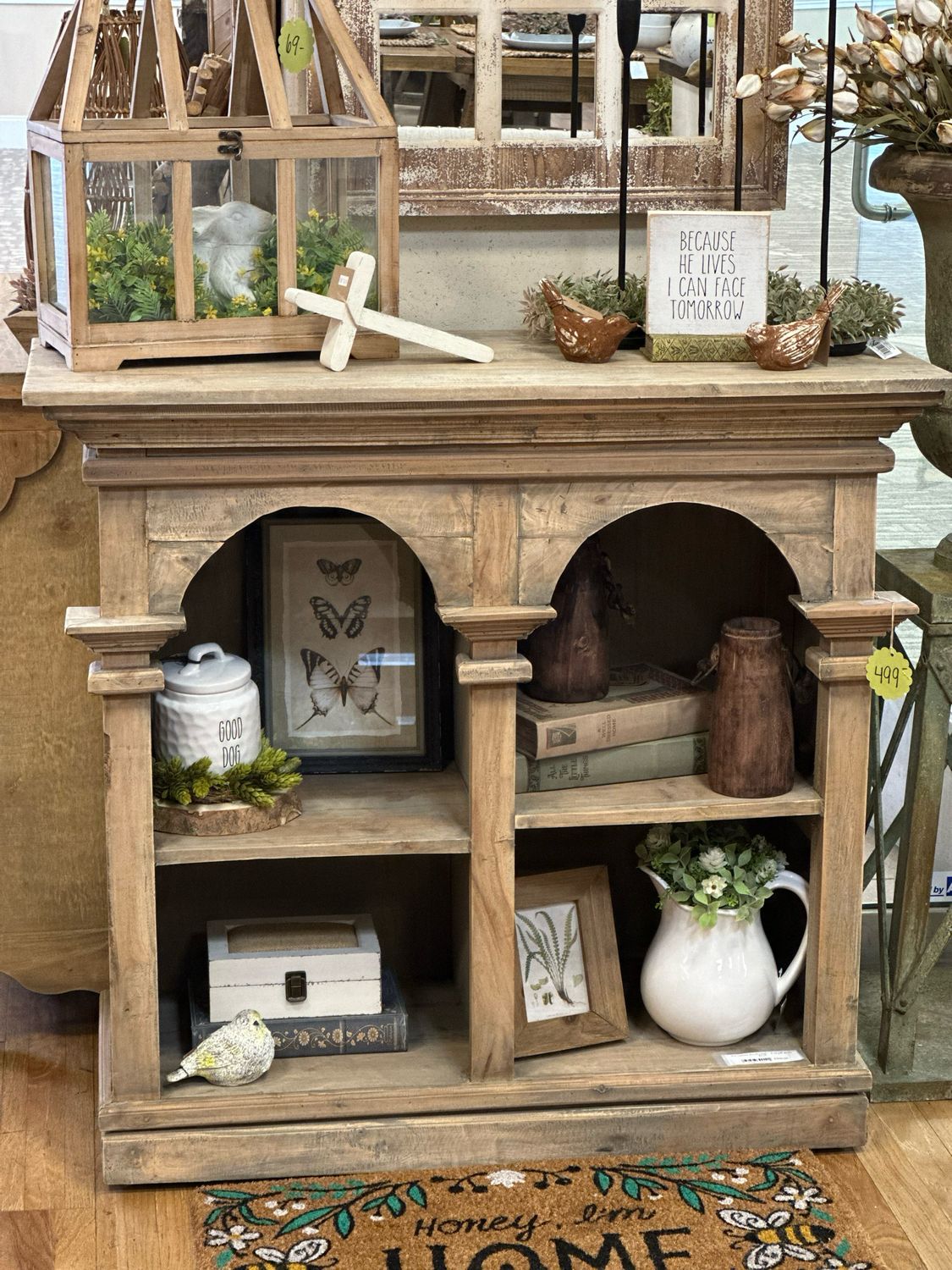 Versailles Bookcase - 2 Shelf With Arch