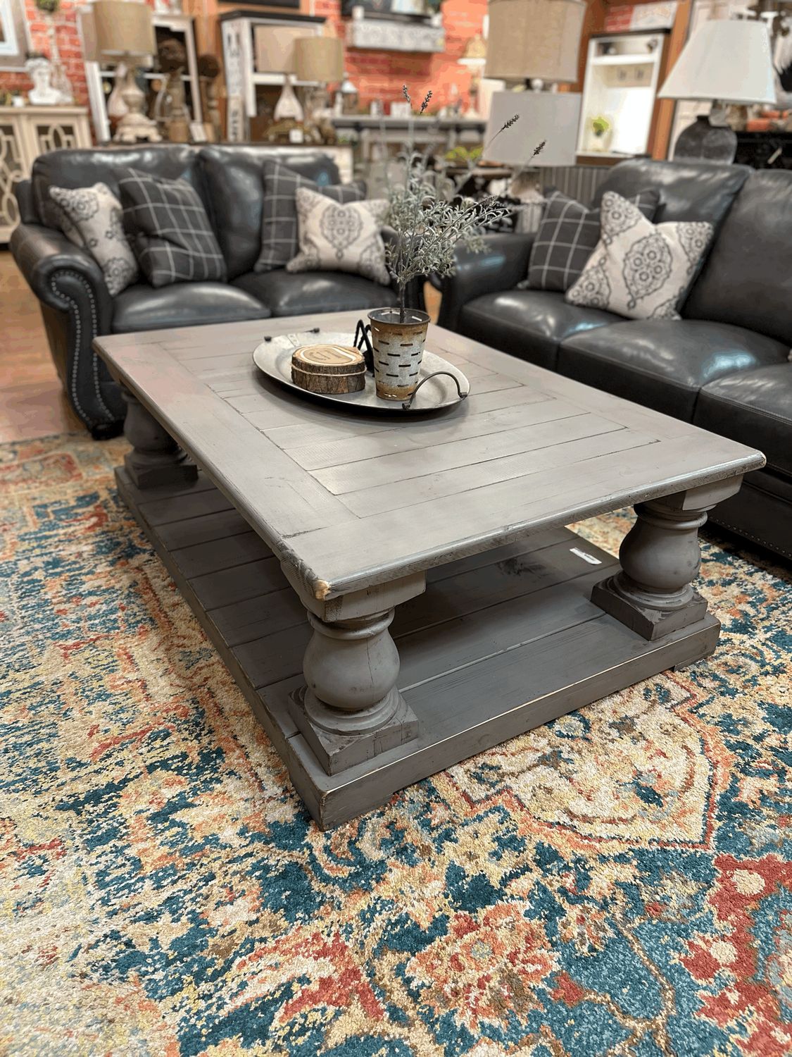Ivan Four Pedestal Cocktail Table