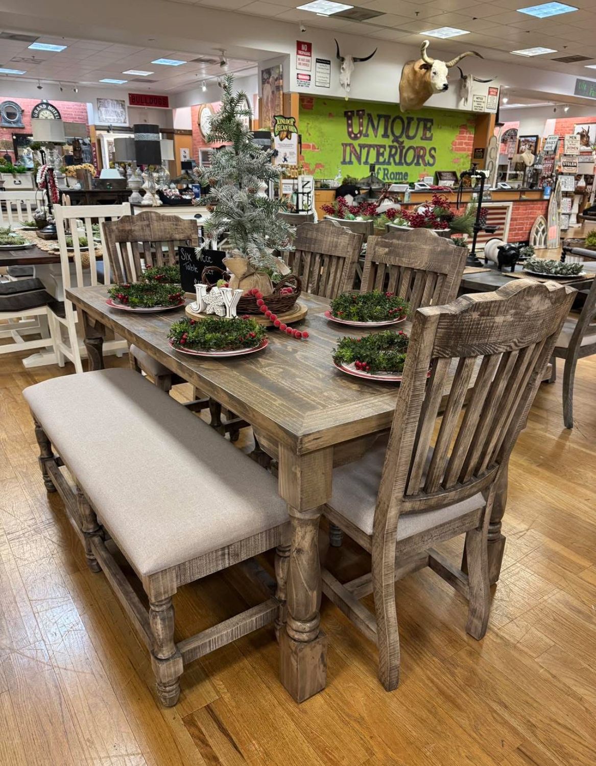 Martha Sandstone 6&#39; Table Set