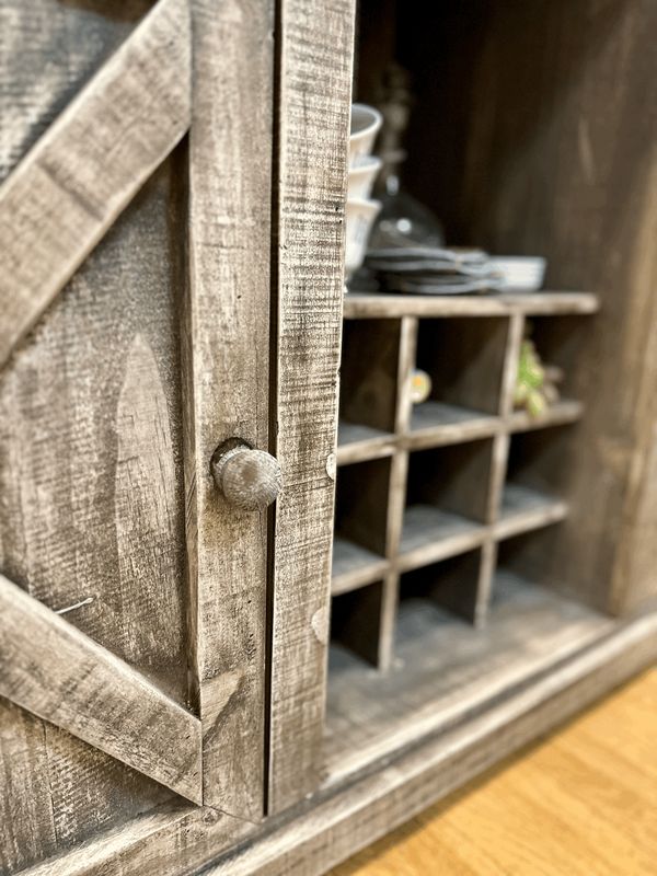 Wine Rack Buffet - Brown