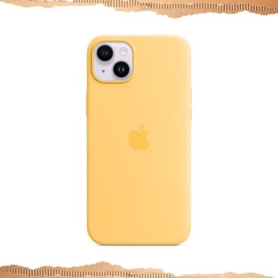 Apple iphone 14 Silicone Case with MagSafe Sunglow(MPT23ZM/A)