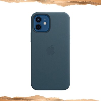 Apple Leather Case with MagSafe Deep Navy (iPhone 12 mini)