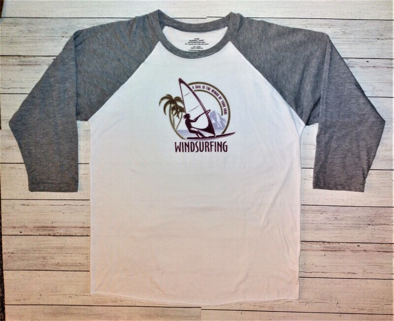 WINDSURFING/VINTAGE STYLE JERSEY T-SHIRT