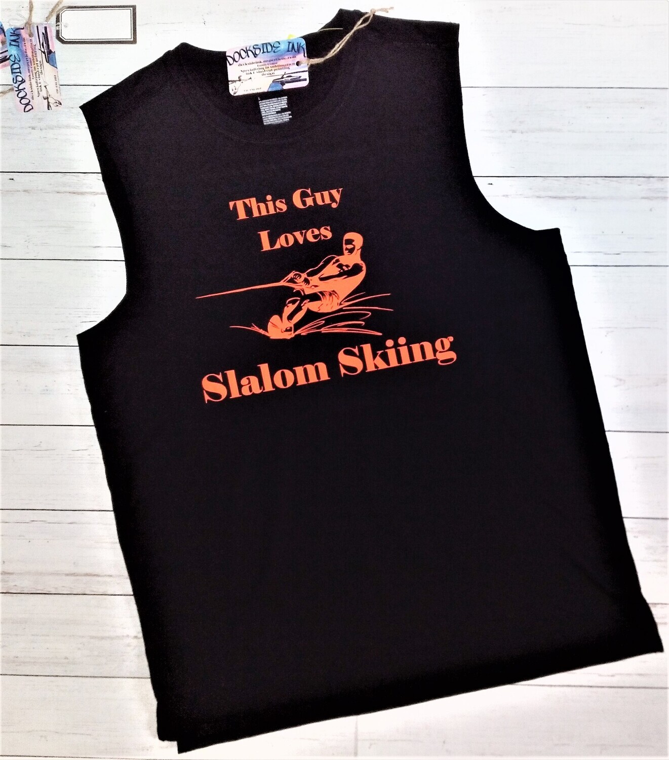 THIS GUY LOVES SLALOM SKIING