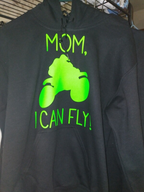 MOM I CAN FLY DIRT BIKE HOODIE