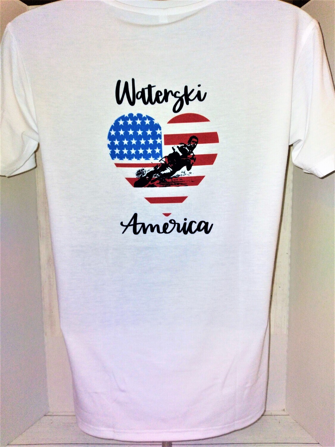 WATERSKI AMERICA/USA HEART