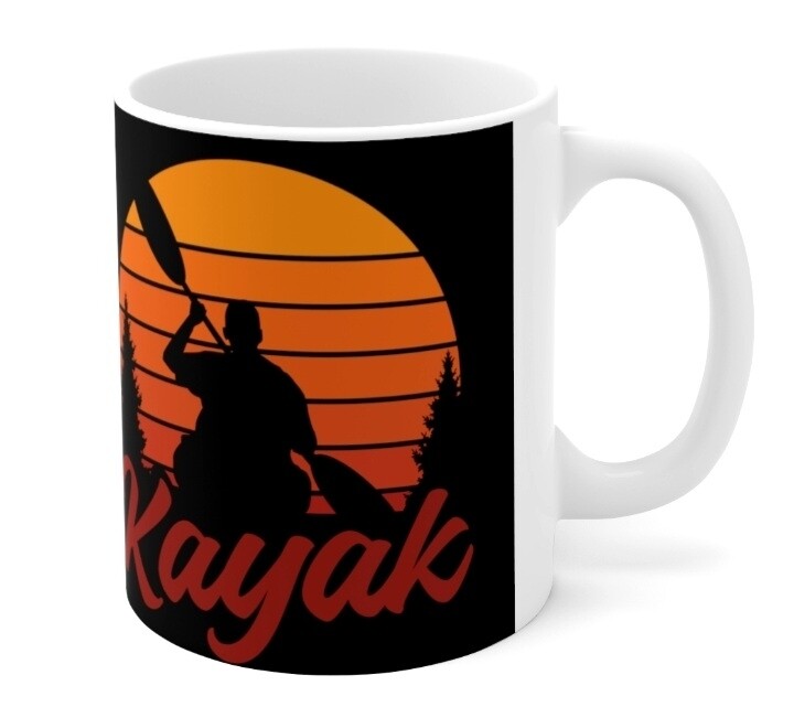 Kayak Sunset Mug