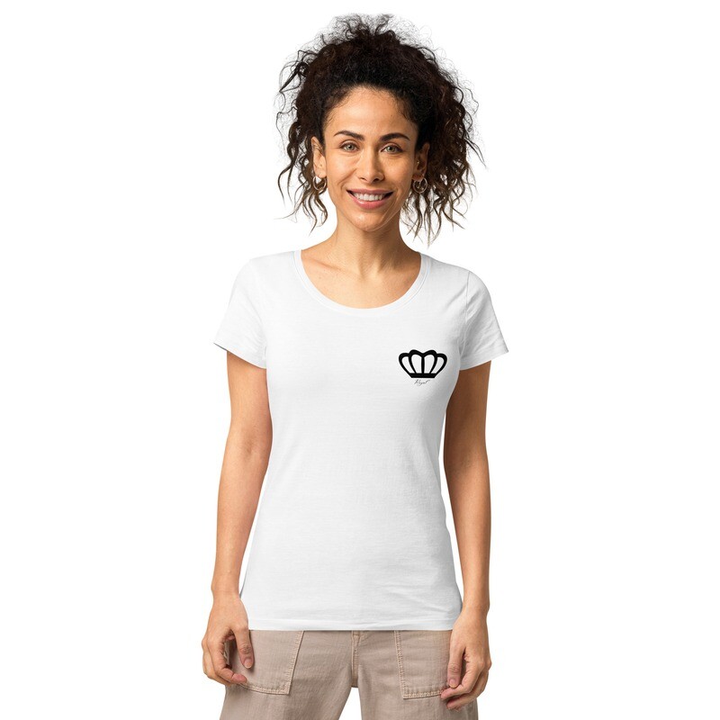 Royal Women’s Basic Organic T-Shirt - Black Crown