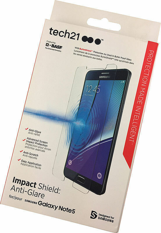 Tech21 Impact Shield Anti-Glare Screen Protector Samsung Galaxy Note 5 SM-N920