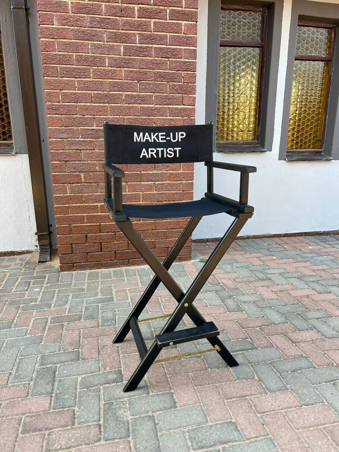 Wood Custom Makeup Director s Chair including carry bag