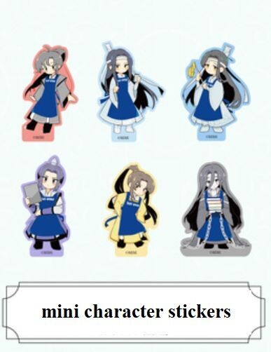 Village Vanguard x MDZS Clerk Costume Series Merch - Mini Character Sticker