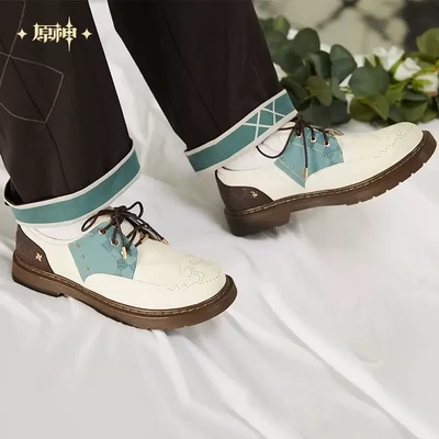 Genshin Qingfeng's Song Venti Themed Clothing Collection - Oxford Shoes
