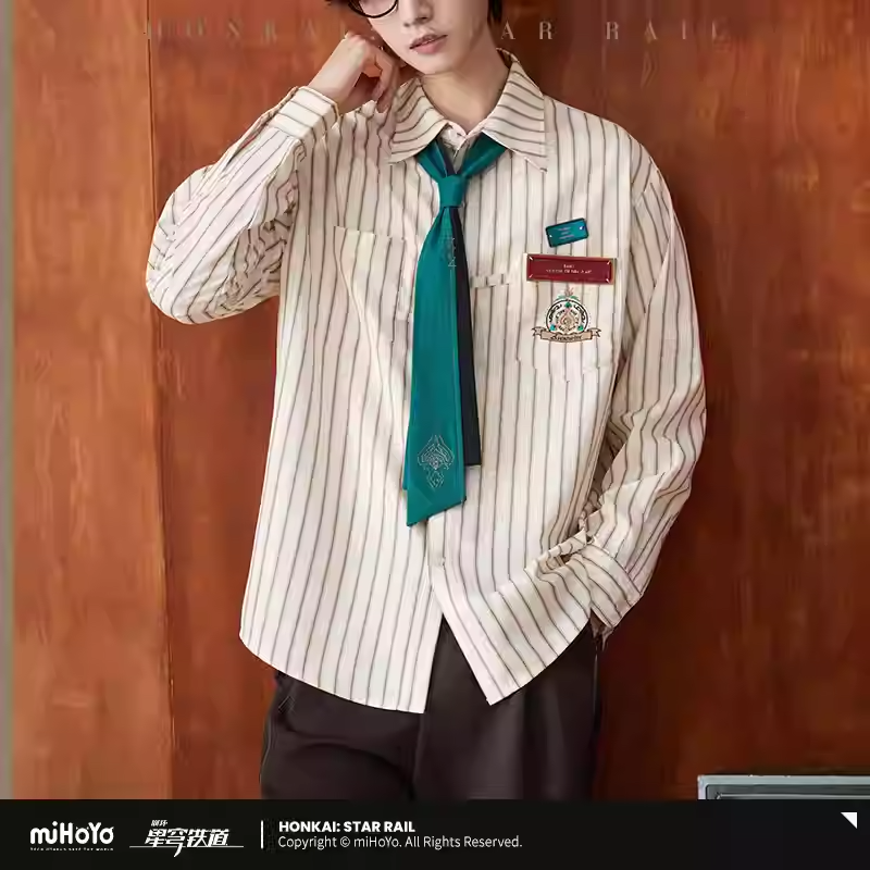 Honkai: Star Rail - Aventurine Inspired Striped Shirt (2 colors)
