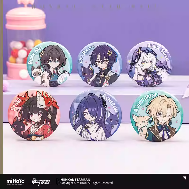 Honkai: Star Rail - Tiny Cat Series Pin Badge
