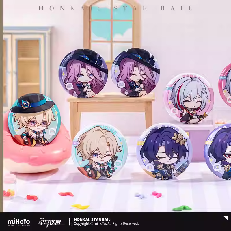 Honkai: Star Rail - Owlbert&#39;s Guest Room Pin Badge Set / 39 characters