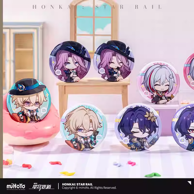 Honkai: Star Rail - Owlbert&#39;s Guest Room Pin Badge Set / 39 characters