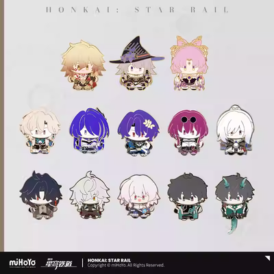 Honkai: Star Rail - Q Ver. Doll Series Enamel Pin / 13 characters