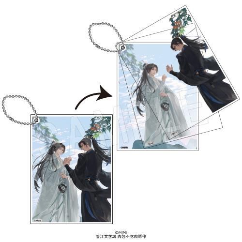 Erha Collaboration Cafe Goods at Manga10 - Layered Acrylic Keychain (2 Designs)