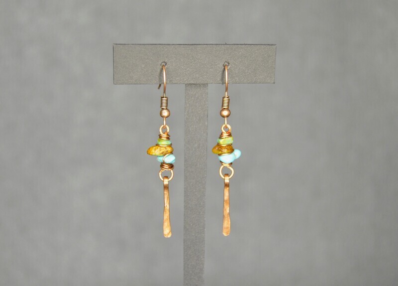 Turquoise Cluster Earring