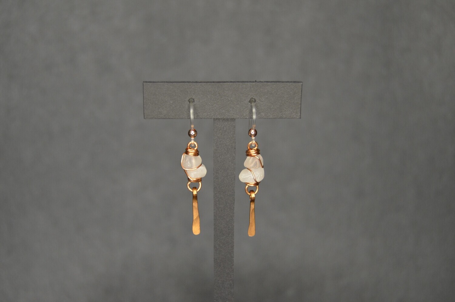 Rose Quartz Cluster Earrings