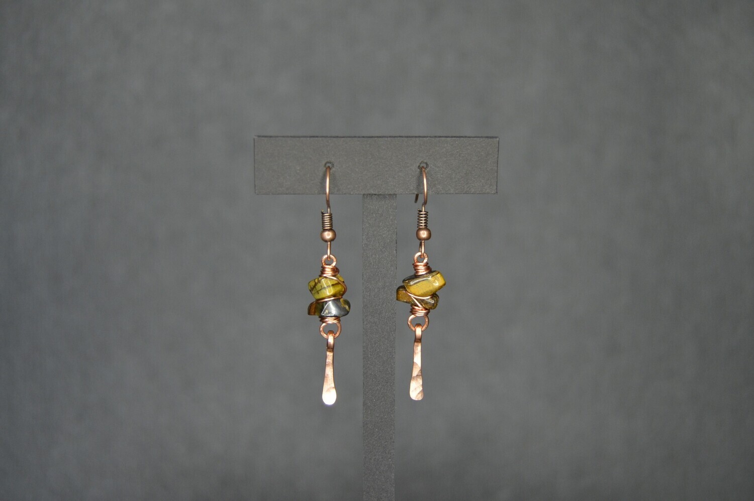 Tiger&#39;s Eye Cluster Earrings