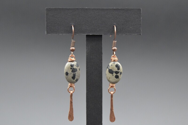 Dalmatian Jasper Earrings
