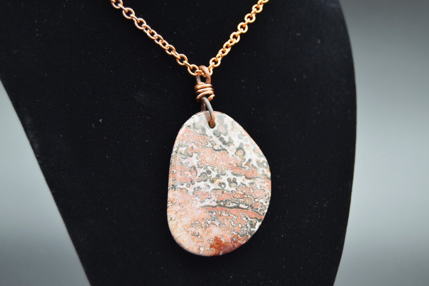 One of a Kind Leopardskin Jasper Pendant
