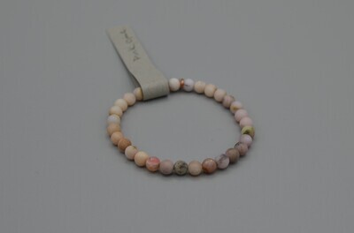 Pastel Pink Stone Stretch Bracelet S/M
