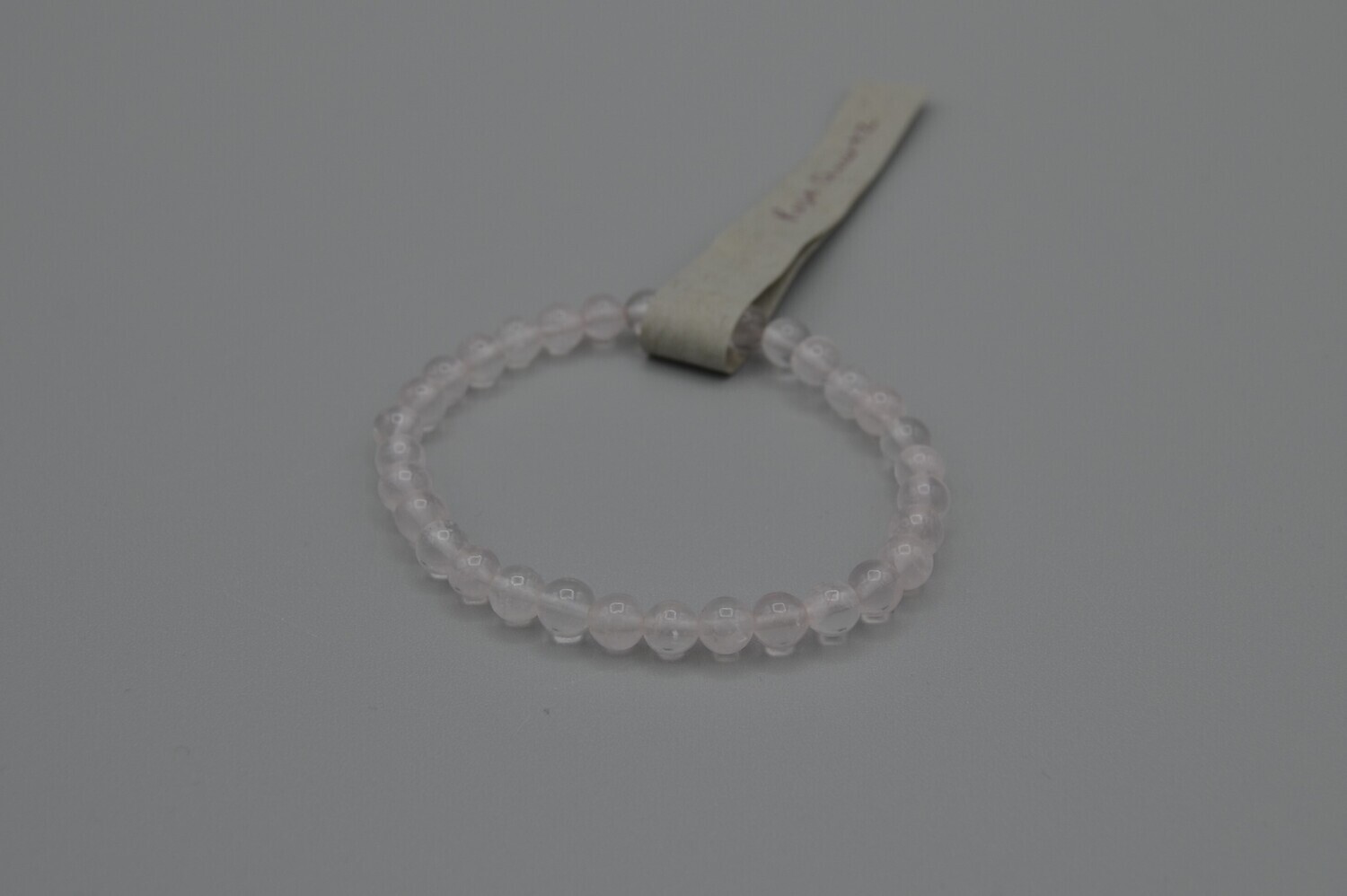 Pastel Pink Stone Stretch Bracelet M