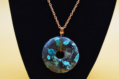Turquoise Pendant on Copper