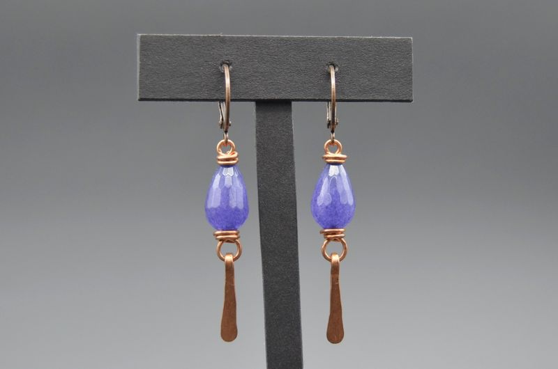Violet Jade Earrings