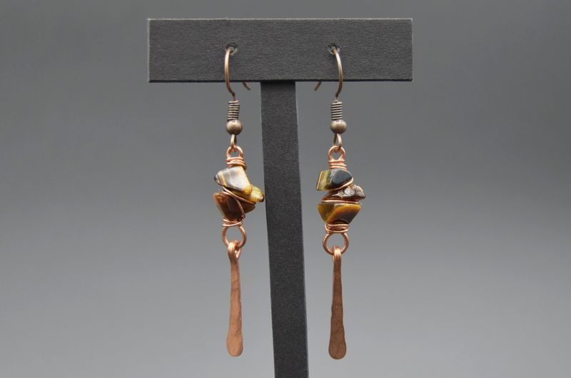 Tiger&#39;s Eye Earrings