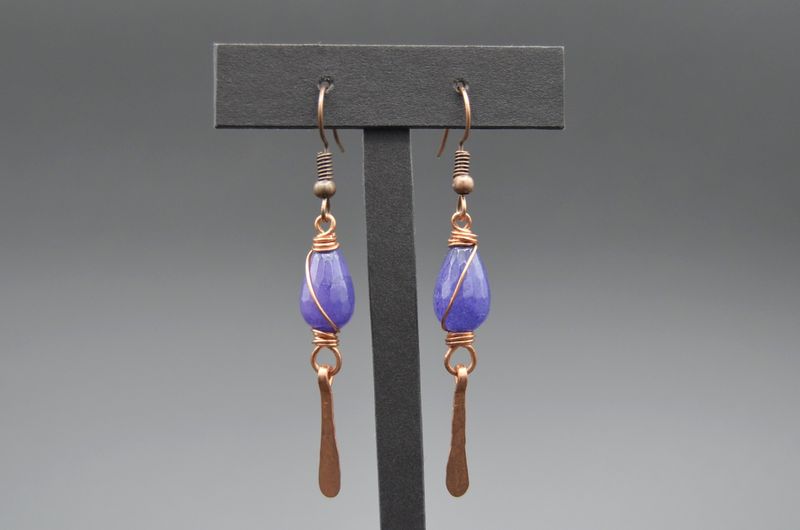 Violet Jade Earrings