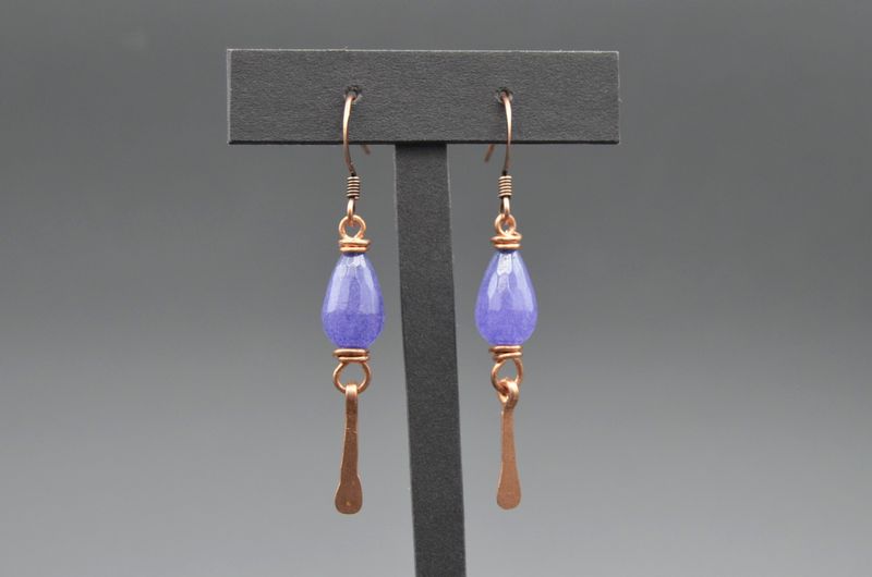 Violet Jade Earrings