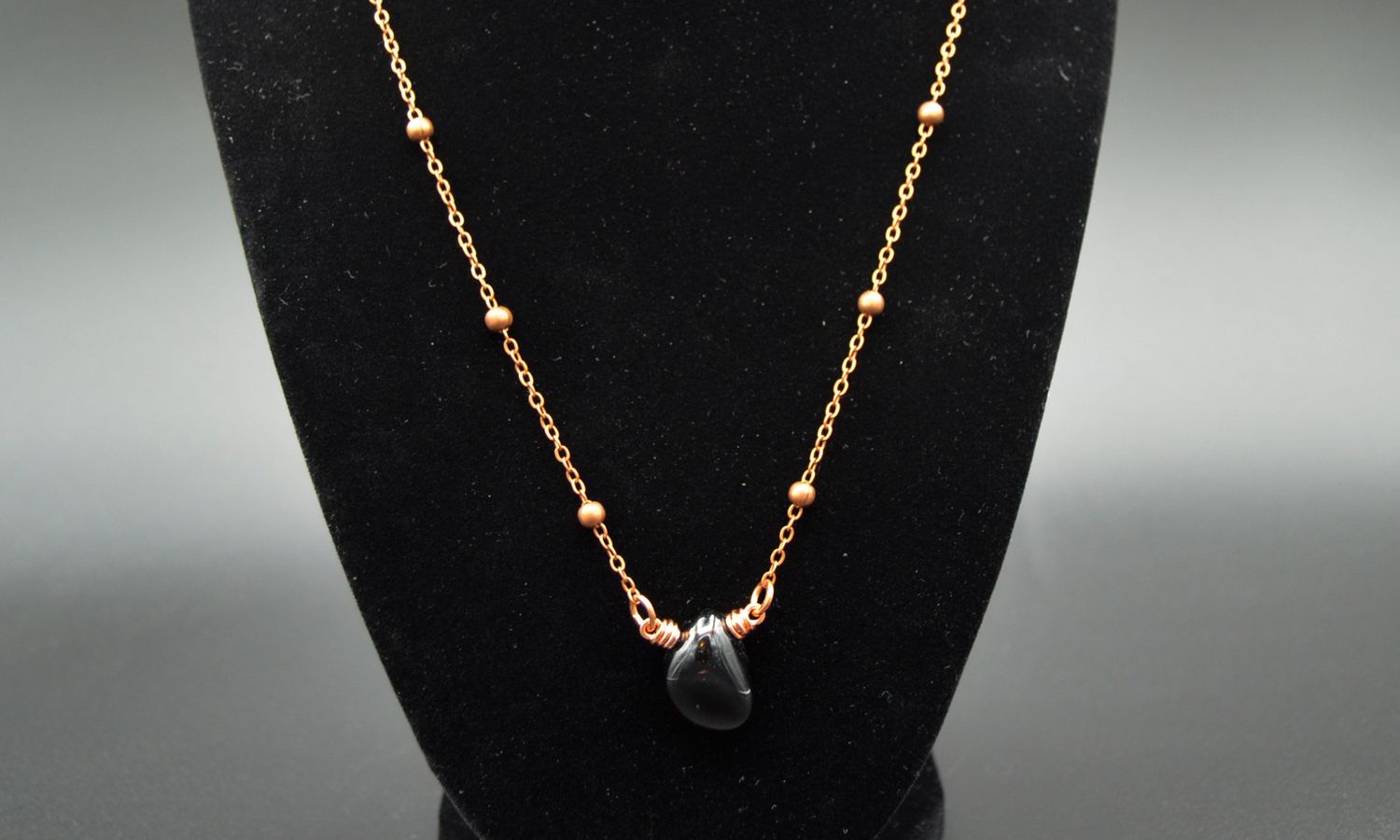 Smoky Quartz and Copper Necklace